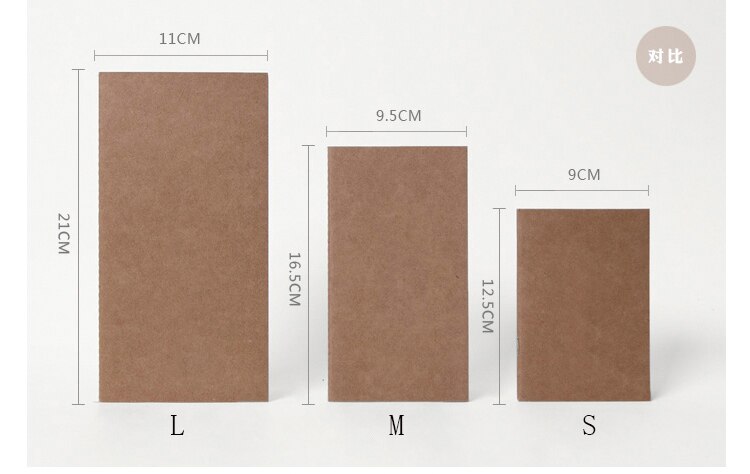 Travelers Notebook Inserts Lined 100gsm Thick Standard Size Ruled Refill, Perfect for Archiving, Travel Notes