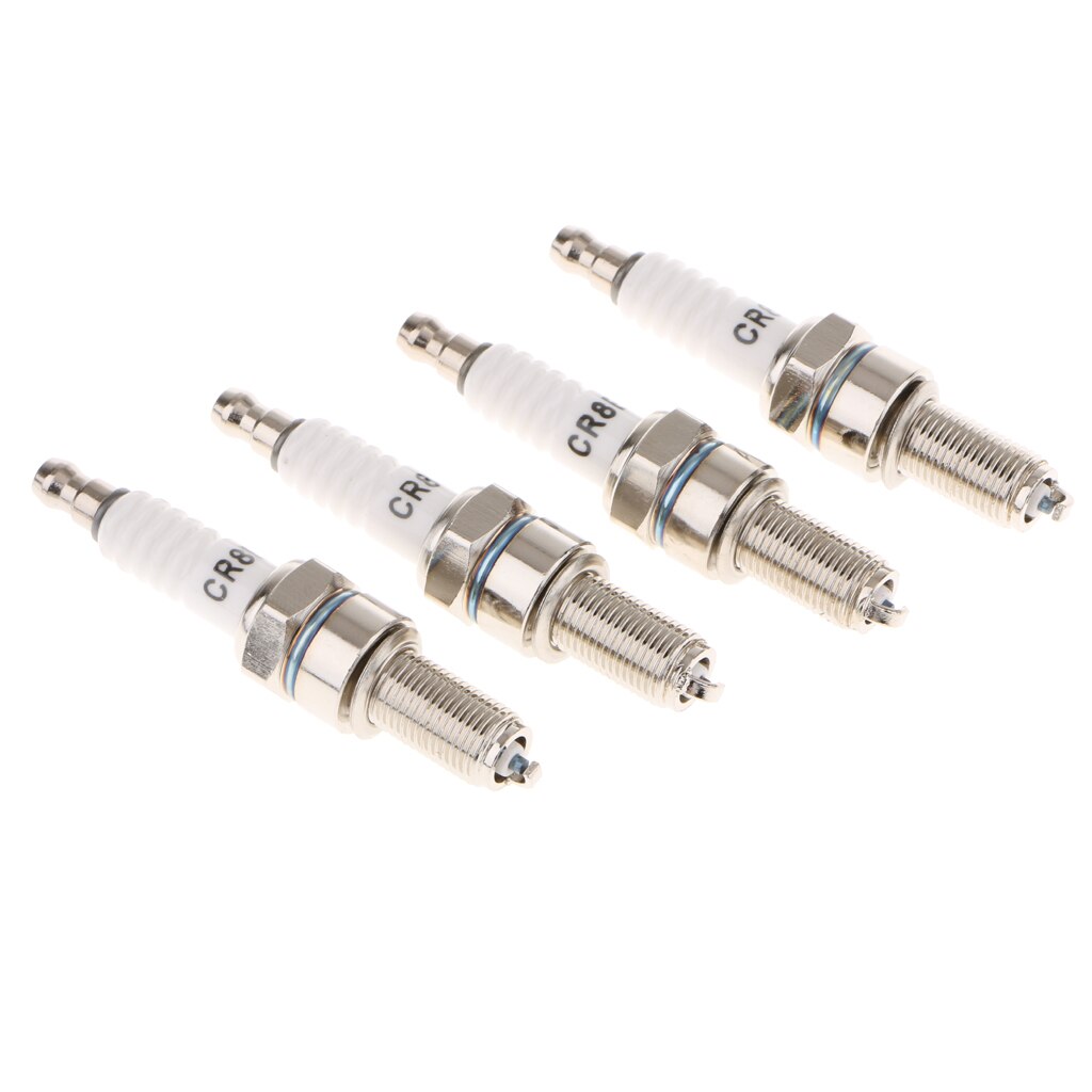 4 Uds de chispa enchufe de enchufe para CR9E CR8E CR8EB CR8EK CR8EVX CR8EIX B8RTC bujía estándar CR8E