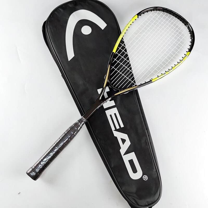 HEAD Carbon Squash Racket 1 Piece Padel With Original Squash Bag String Sports Training raquete de squash racquet