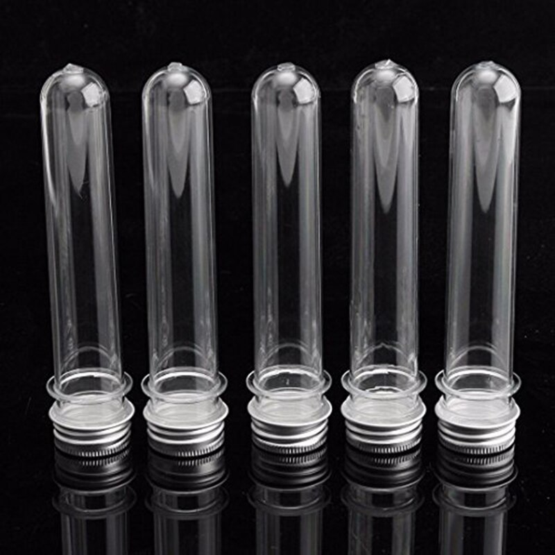 gorący-10szt. test przeźroczyste tworzywo sztuczne z dozownikiem nasadki (40Ml, 140X25Mm)