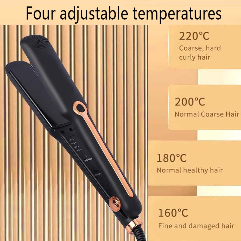 Lisseur de cheveux humide sec rapide Styler Tourmaline ionique fer plat large plaque lisseur de cheveux outils de coiffure