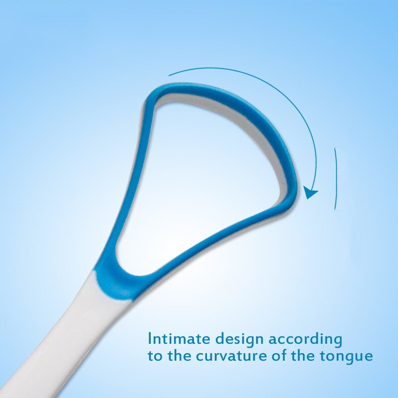 Tongue Scraper Oral Tongue Cleaner Brush Fresh Breath Cleaning Coated Tongue Toothbrush Oral Hygiene Care Tools