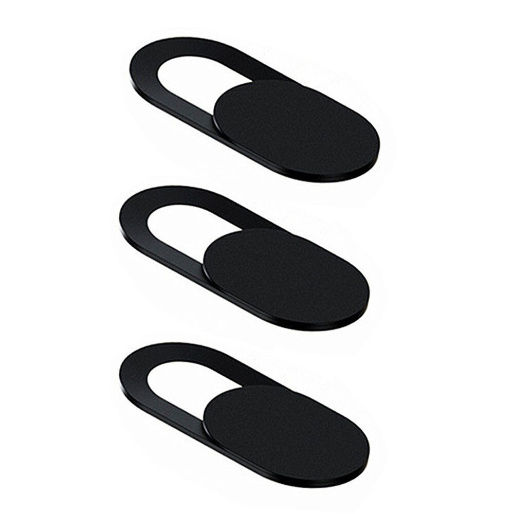 Cubiertas deslizantes para cámara Web, pegatina de plástico negro ultrafino para portátil, tableta, Macbook, Smartphone, , 1/3 unidades: 3PC