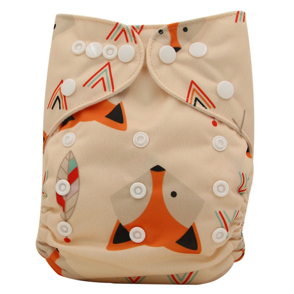 waschbar Baby Tuch Windel Tasche Wasserdicht Cartoon Tier Baby Windeln Reusable Tuch Windel Anzug 0-3 Jahre 3-15kg Baby: OB137