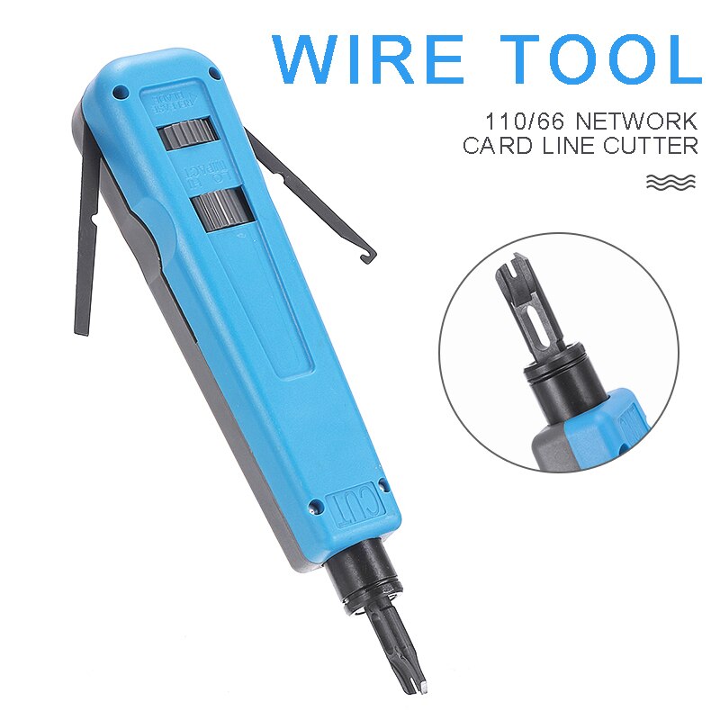 Cable Punch Down Tool Multi-functional 110/66 Blade Network Cables Cutter Wire Tools For RJ45 CAT5e CAT6 CAT7