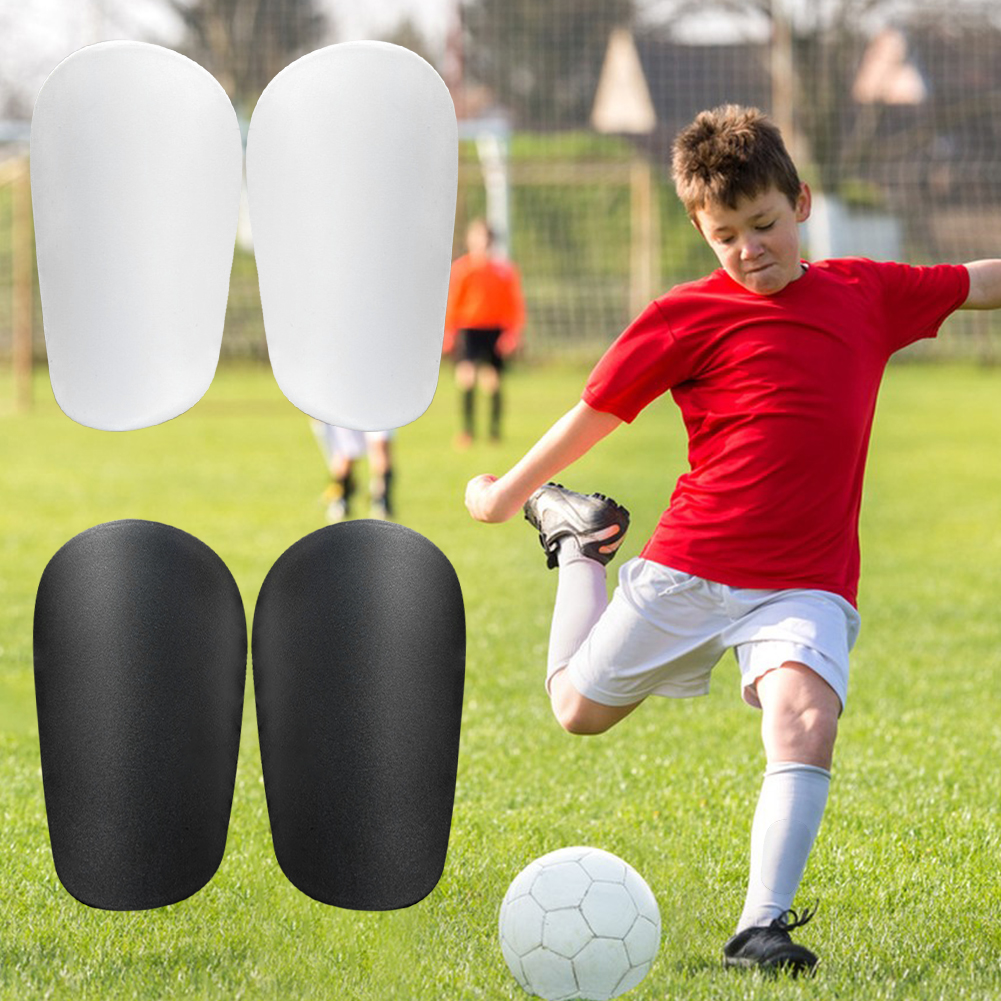 1 paio di mini parastinchi da calcio, resistenti tutto'usura, ammortizzanti, protezioni per le gambe, leggere e portatili, per allenamento di calcio
