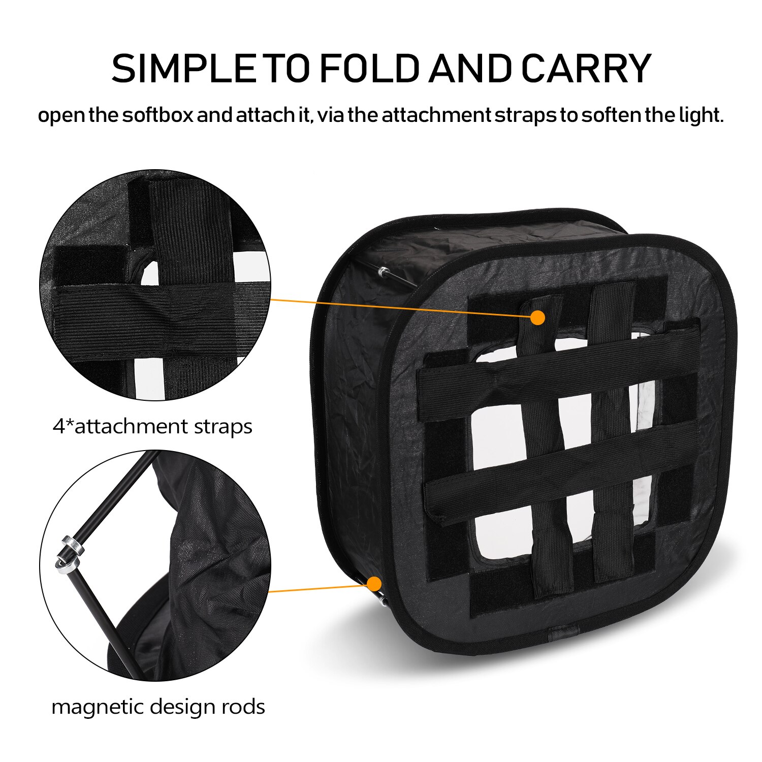 Multifunctional 410mm Mini Portable Foldable Flash Diffuser Easy-fold Softbox for Flash Speedlite Soft Filter