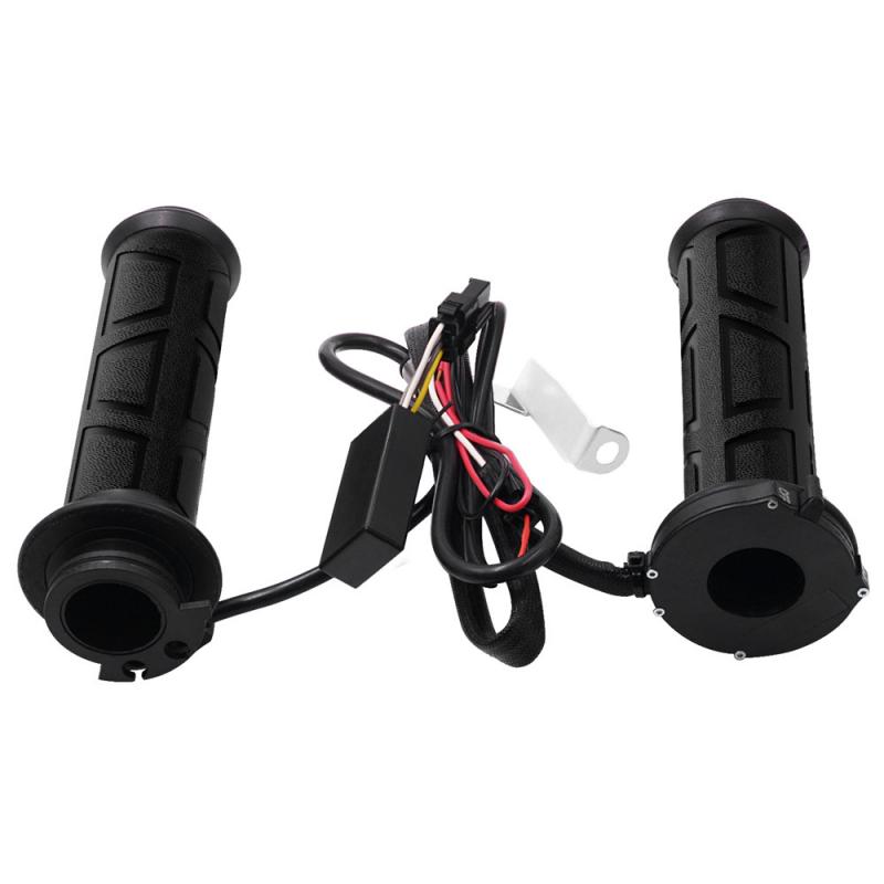 Empuñadura de calefacción para manillar de bicicleta, accesorios de motocicleta de 12V y 22mm, puños calefactables eléctricos, calentador de manillar, calentador de manillar s: Default Title