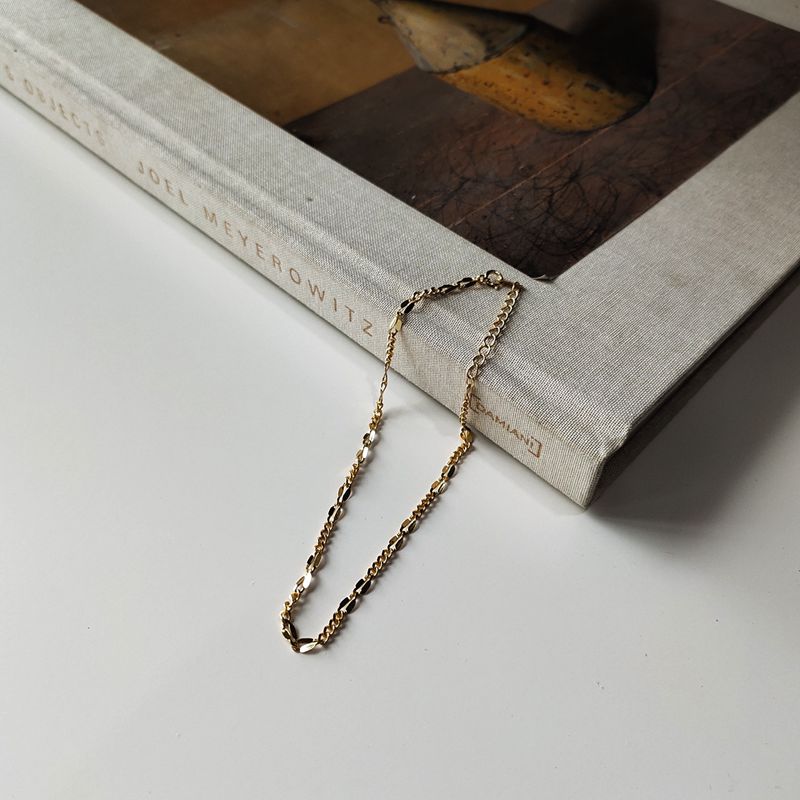 Silvology 925 Sterling Zilveren Asymmetrie Chain Enkelbanden Goud Textuur Zomer Modieuze Enkelbanden voor Vrouwen 925 Voet Sieraden