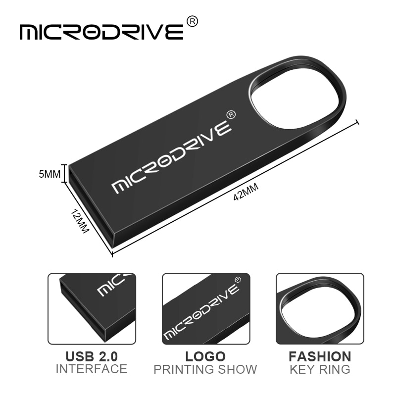 super mini usb 2.0 pendrive 16gb 32gb 64gb 128gb metal usb flash drive flash memory card usb stick pen drive u disk