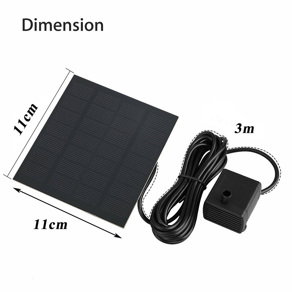 Mini Solar Power Water Fountain Garden Swim Pool Pond 30-60cm Outdoor Solar Panel Bird Bath Floating Water Fountain Pump Garden