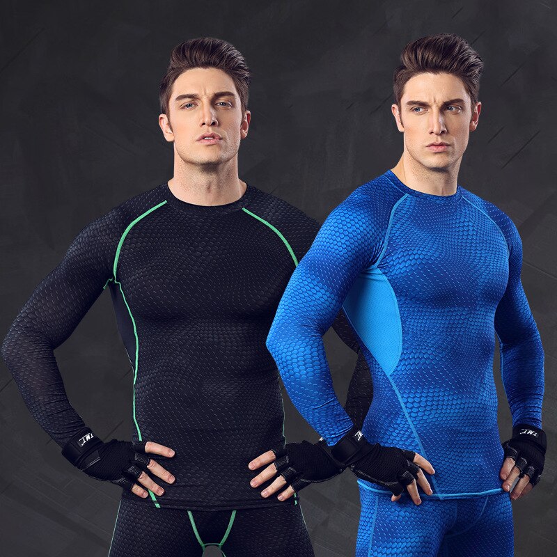 Sports Top - Polyester Spandex - O-Neck - Men's Running & Crossfit Shirt - M L XL