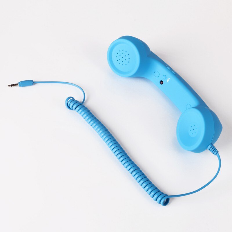 Mobile Phone Telephone Receivers Handset Earphone Retro Telephones Receiver Comfort Telephone Handset Cute Mini Mic Speaker HK: TL