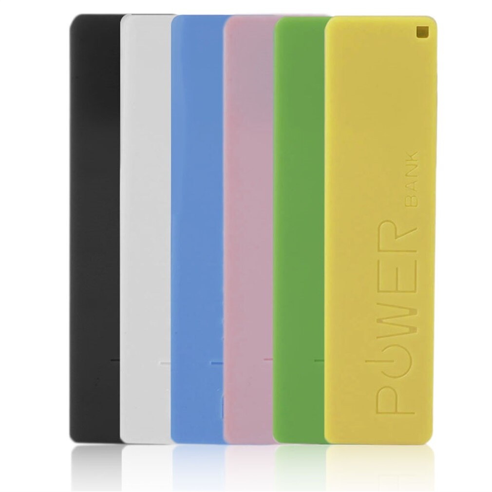 2600 mah tragbare powerbank ohne akku, 1*18650 akkus externes backup-ladegerät powerbank-hülle für smartphones
