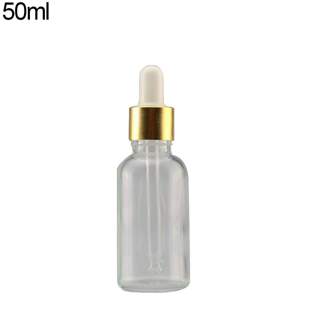 Mini 5ml-100ml Transparent Glass Reagent Liquid Pipette Empty Cosmetic Bottle For Travel Refillable Bottles: 50ml