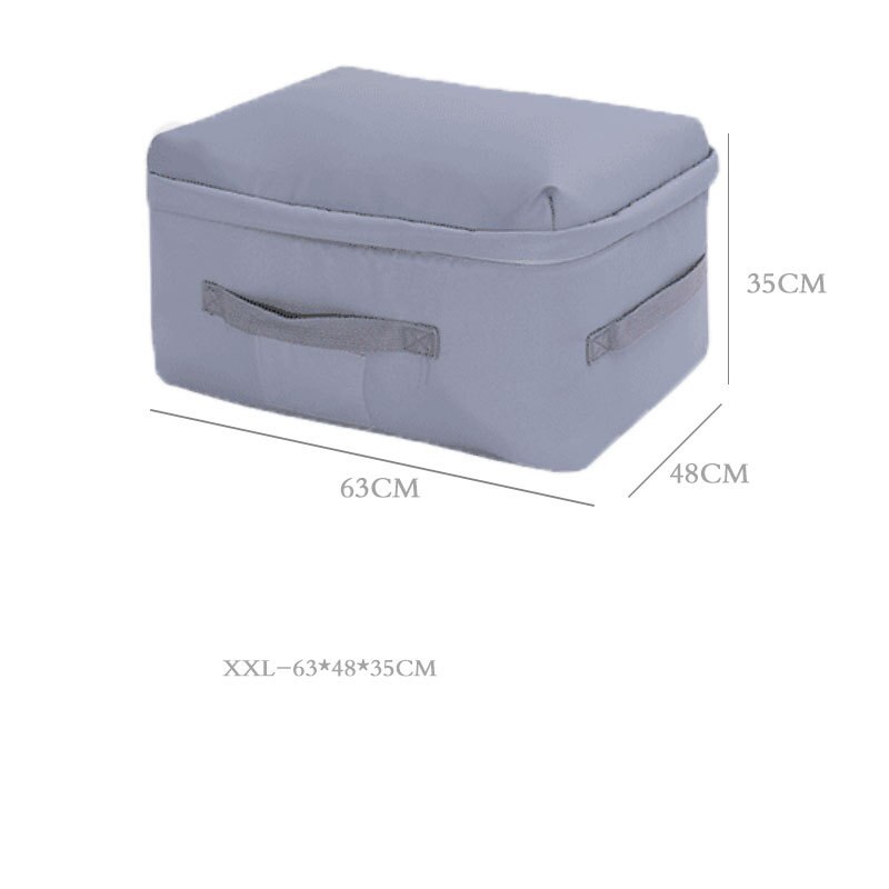 Koreański styl ubrania kołdry organizator tkanina Oxford ubrania składowanie pościeli torba szafa organizator kostka na poduszki kołdra koce: gray XXL