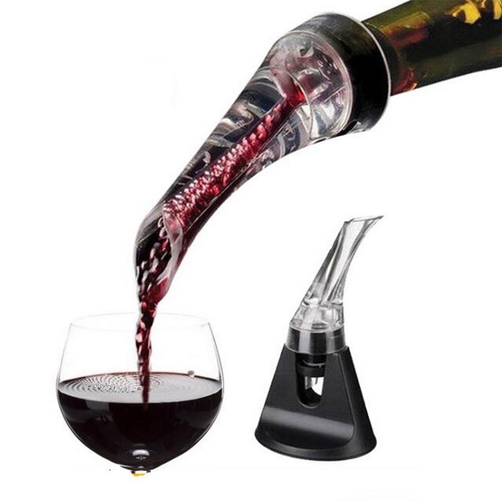 Red Wine Whiskey Magic Aerator Decanter Essential Set Quick Aerating Pourer Glass Red Wine Bottle Mini Travel Aerator