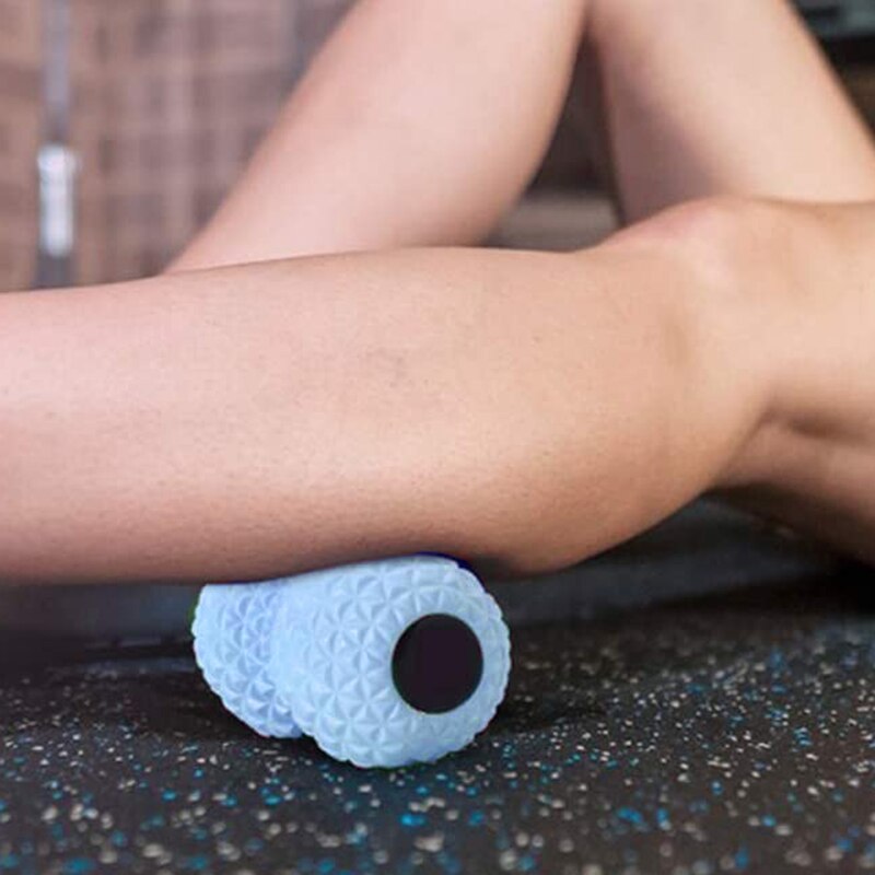 Mage Ball, Peanut Ball Plantar Fascia Cervical Vertebrae Acupoint Deep Muscle Relax Yoga Physiotherapy, Blue