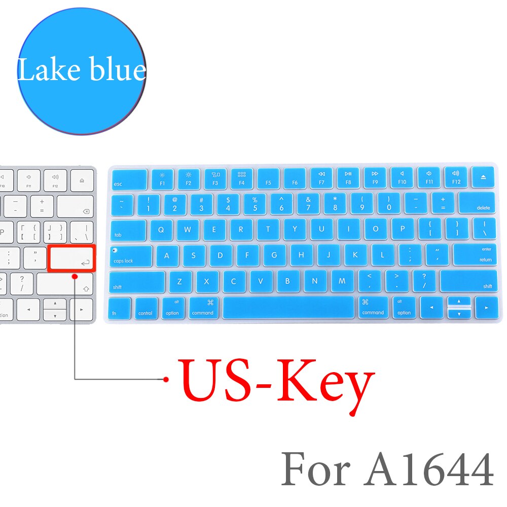 Für Apple Bluetooth Wireless keybord MLA22LL/ A1644 IMAC Magie Tastatur abdeckung Protector Silikon Abdeckung UNS/EU Version: US-Key-C
