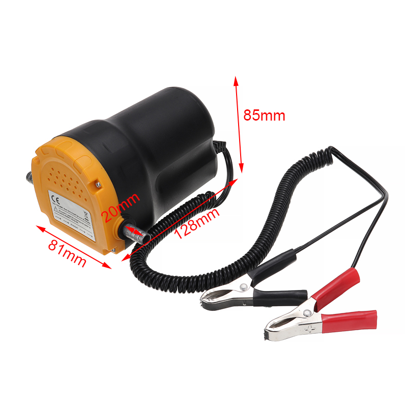 Universal 12/24V 60W Oil Crude Oil Fluid Sump Extractor Scavenge Exchange Transfer Pump Suction Transfer Pump + Tubes