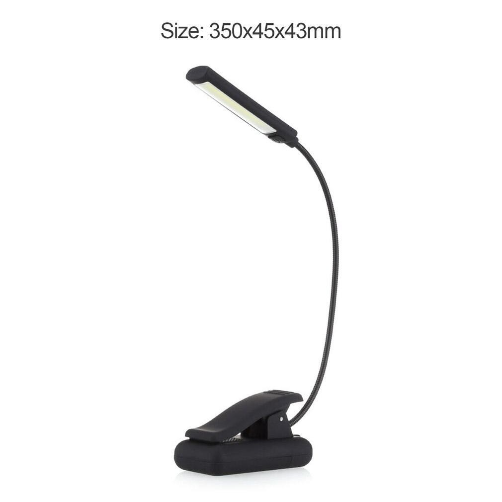 Usb Batterij Clip Op Boek Lezen Led Light 6W Cob Flexibele Arm Stand Lamp Voor Laptop Notebook Werken Draagbare nachtlampje Leshp