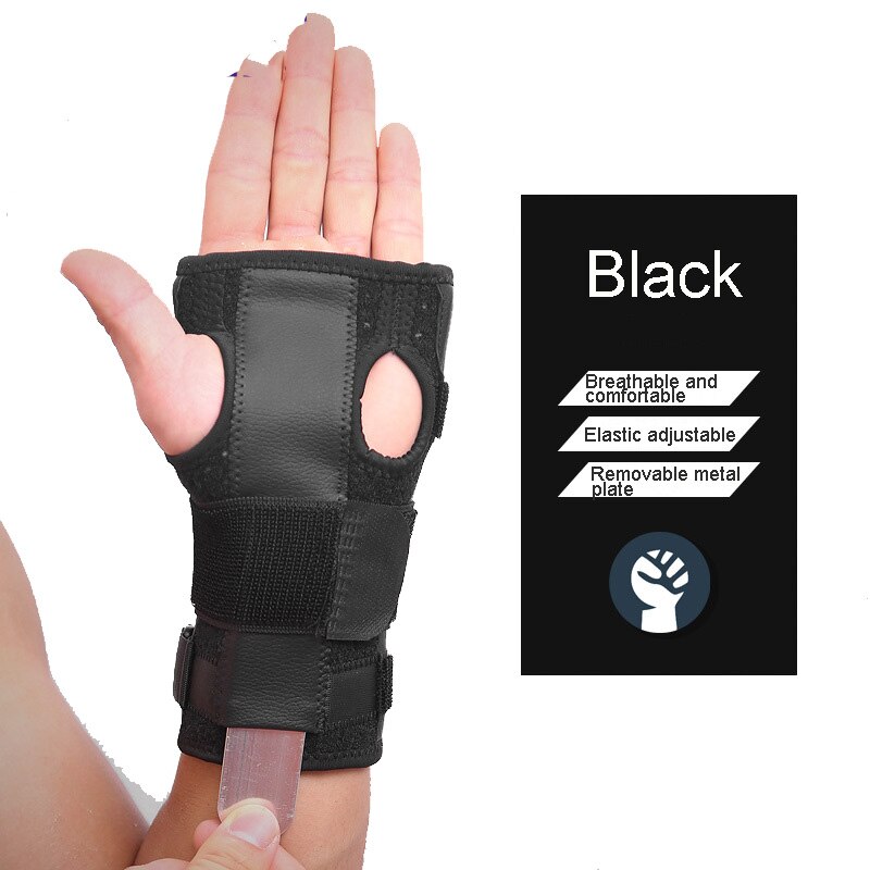 1PC Wrist Brace Support Carpal Tunnel Hand Splint Steel Bone Arthritis Sprain Pain Useful Splint Sprains Arthritis Band recovery