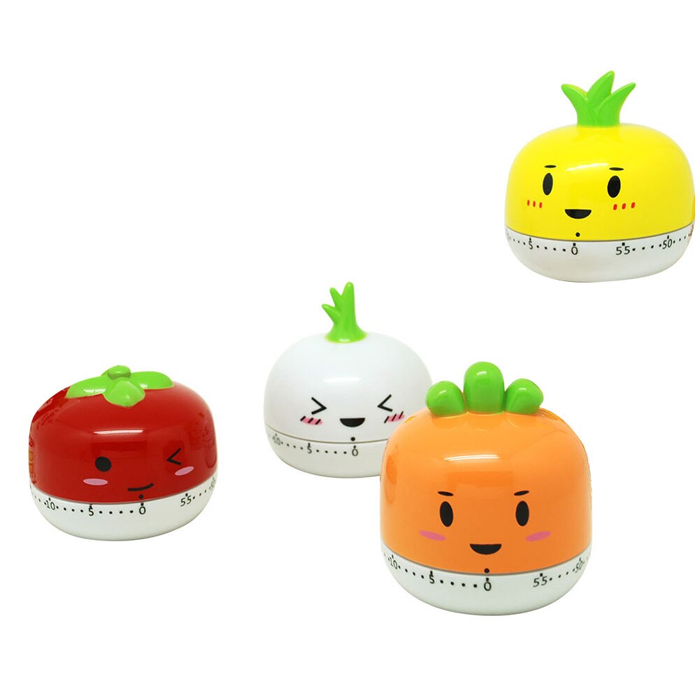 Vegetable Shape Kitchen Mechanical Timer 60 Minutes Cooking Dial Timer Reminder For Shop Home Kitchen Gadget
