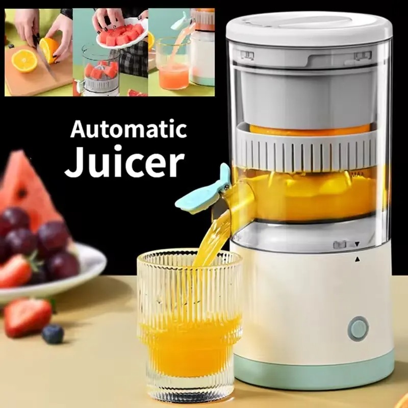 Bärbar elektrisk juicepress trådlös apelsinjuicer usb uppladdningsbar citronpress elektrisk slowjuicer hushållsköksredskap