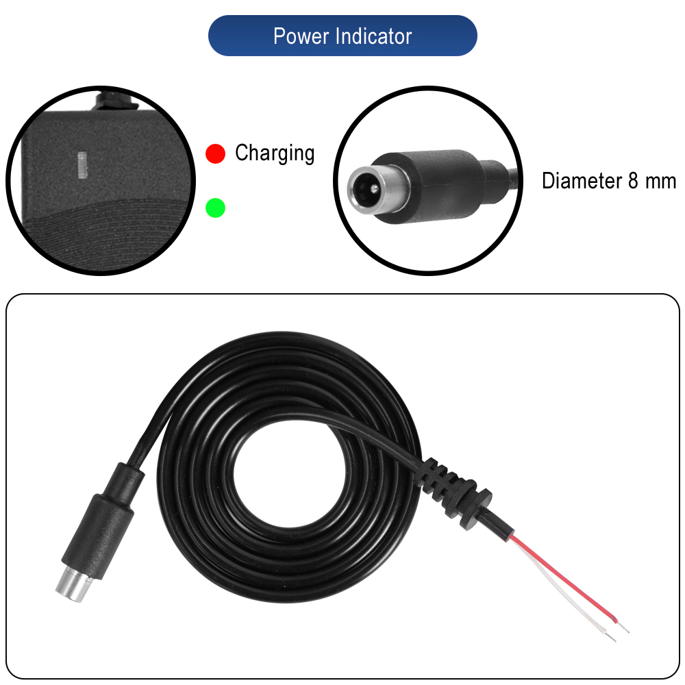 DC 8mm Electric Scooter Charging Cable 42V 2A Charger Output Line For Xiaomi M365 Pro KickScooter Charger Line Plug Accessories