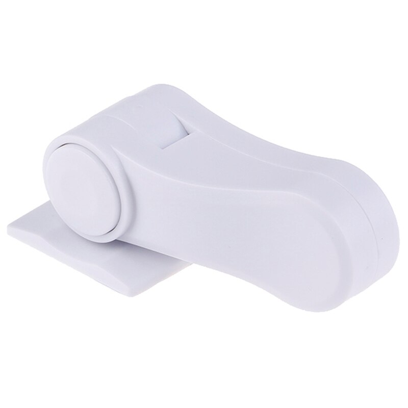 1PCS White Plastic Safety Lever Handle Sweep Latch Child Safe Security Window Door Sash Lock