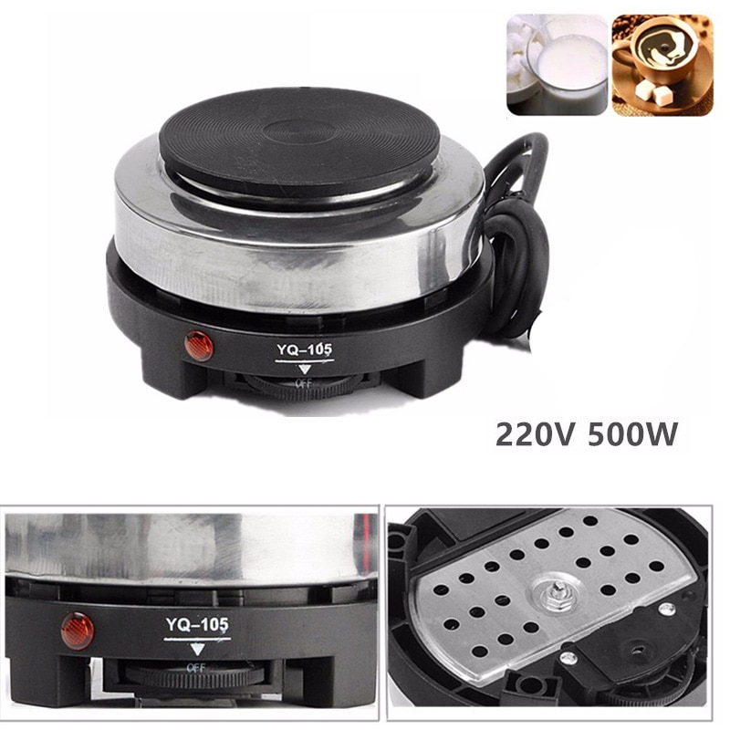 500W Mini Electric Stove Plate Cooking Plate Multifunction Coffee Tea Heater Home Appliance Plates for Kitchen