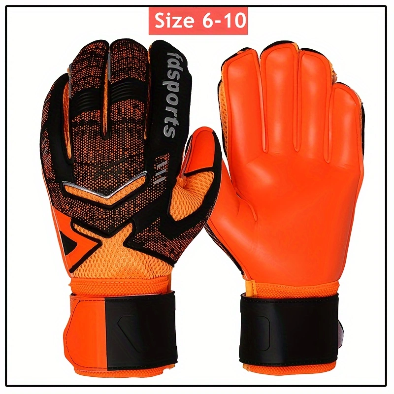freundlicher Männer Professionelle FußBall Torwart Handschuhe 4mm Latex Mit Finger Schutz freundlicher Erwachsene FußBall Torwart Handschuhe Schutz