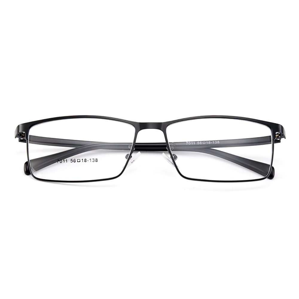 Gmei Optical Men Titanium Alloy Eyeglasses Frames for Men Eyewear Flexible Temples Legs IP Electroplating Alloy Spectacles Y7011