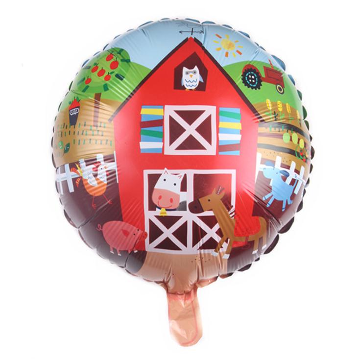 Vaisselle jetable à thème d'animaux de ferme, fournitures de fête d'anniversaire, serviettes en papier de Jungle, décoration de Ranch et de Zoo, assiettes: 18 inch  2Pcs