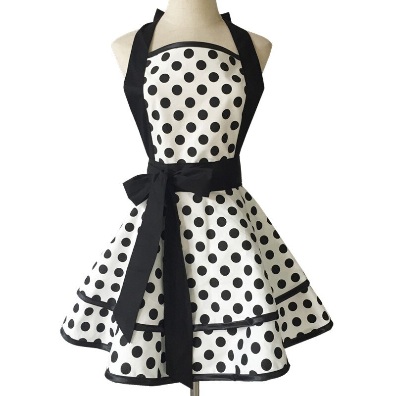 Cotton Lovely Women Apron Cute Large Swing Princess Apron kitchen Cooking Oilproof Aprons for Girls: style 3
