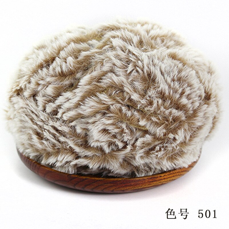 Outai Park of 5 Wool Fur-like Thread Diy Wool Ball Hand-knitted Sweater Thread Special Fancy Yarn Crochet Knitting Braids: 11