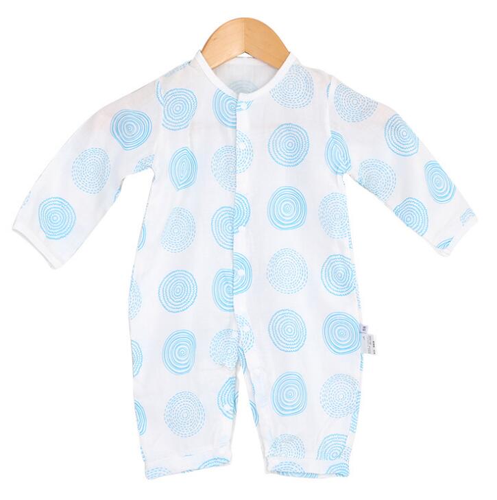 Pasgeboren Baby Jumpsuit Gown Sleeper Peuters Slaapzak Katoen Rompertjes Pyjama Baby Cartoon Ademend Afdrukken BHB011: BHB011D / 3M