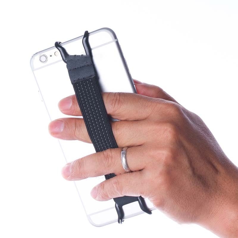 Universal- eins Hand Bedienung Anti-Unterhose Starke Metall Halterung Gurt Finger Griff Elastischen Band Gurt Telefon Halfter Für Handy, Mobiltelefon/iPad