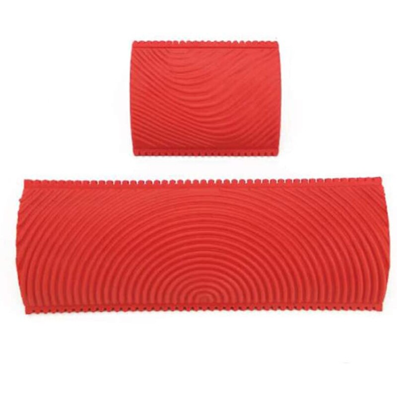 4Pcs Wood Grain Tool Wall Empaistic Rubber Square Graining Pattern Stamp Tool For Wall Painting Decoration DIY