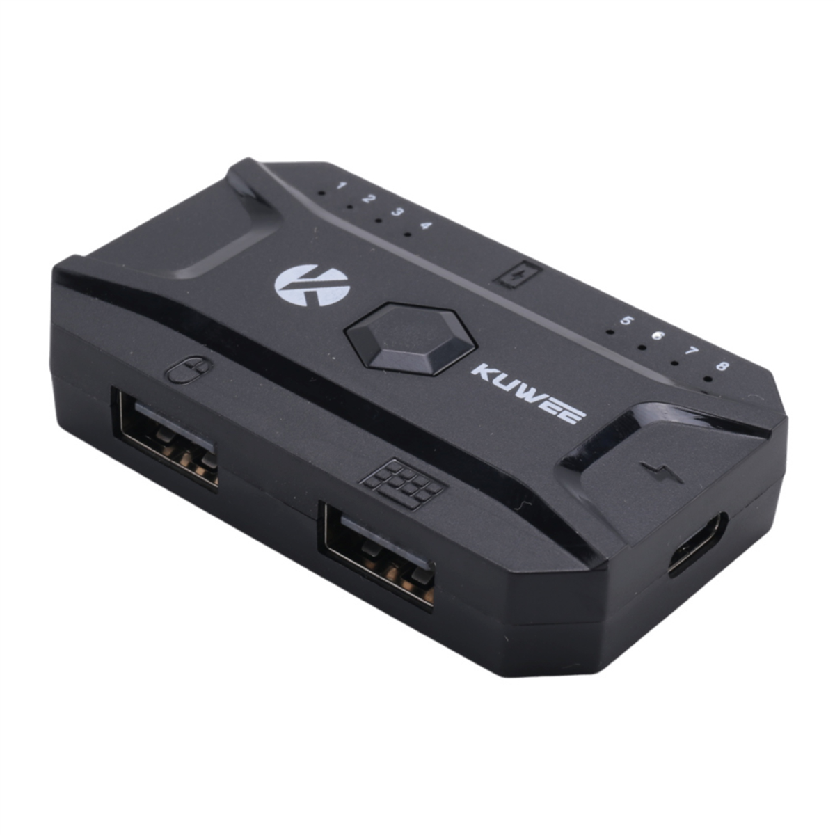 A9op-  bluetooth-hubs, usb 5.0- converters, adapter voor bedraad toetsenbord en muis naar draadloze verbinding, ondersteunt 8 apparaten (tablet, laptop, mobiel).
