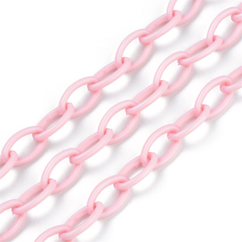 10pz Macaron catena creazione di gioielli accessori collana fatta a mano braccialetto corda catena di plastica colori isolati risultati dei gioielli