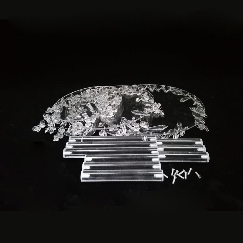 Wedding Acrylic Crystal Cake Stand Display Round Cake Holder Wedding Decoration Cake Rack Shelf