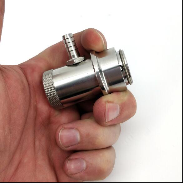 KegLand Machined Stainless Ball Lock Disconnect - Barb (Black/Liquid) HOMEBREW