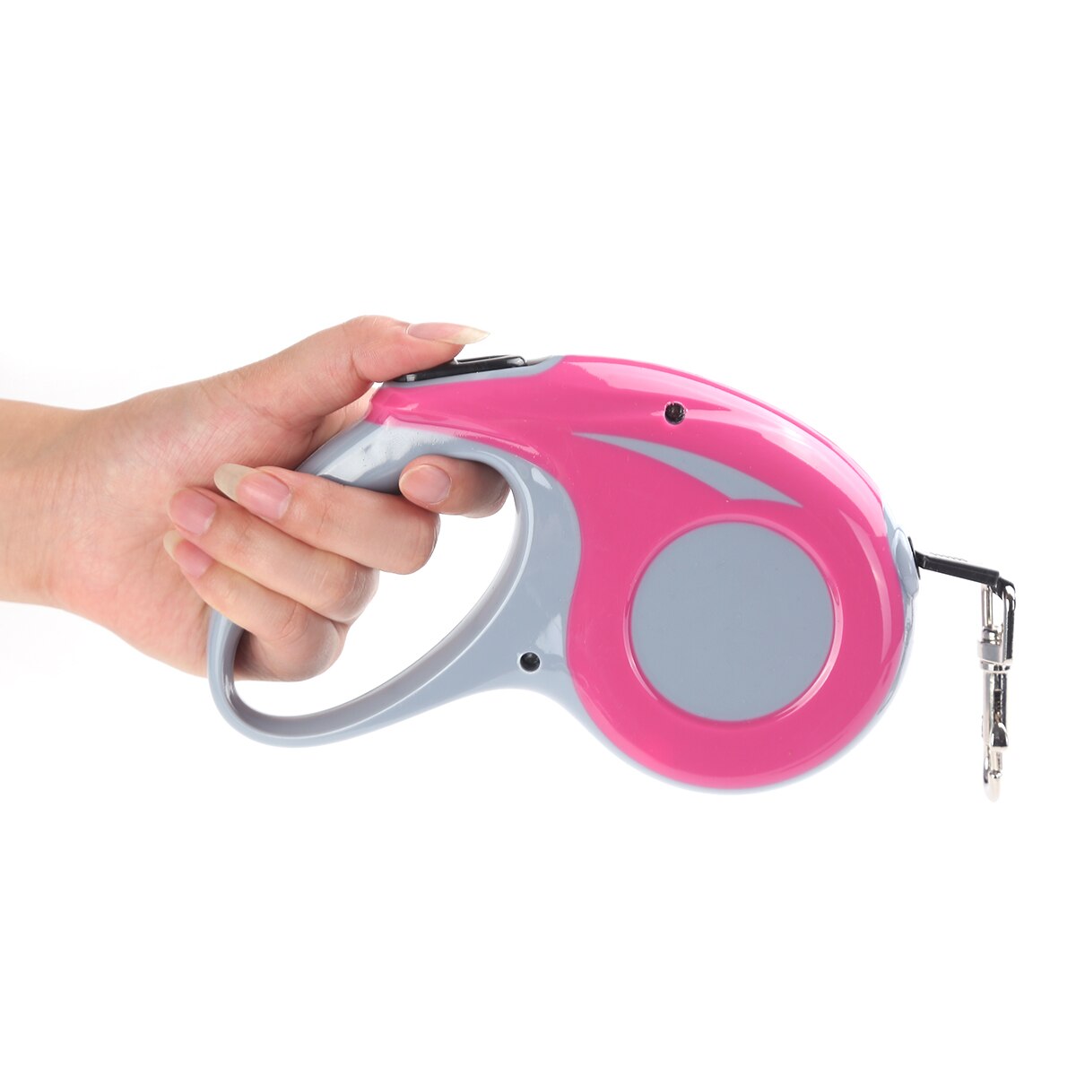 Laisse rétractable pour chien, 3M/5M, Flexible et Durable, corde de Traction pour chien, petit et moyen gabarit: Rose Red / 3M