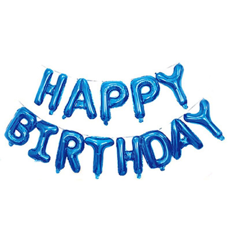 Happy Birthday Letter Baloons Decor Air Balls Globos Birthday Baby Shower Boy Girl Party Decorations Supplies Kids Toy: B blue