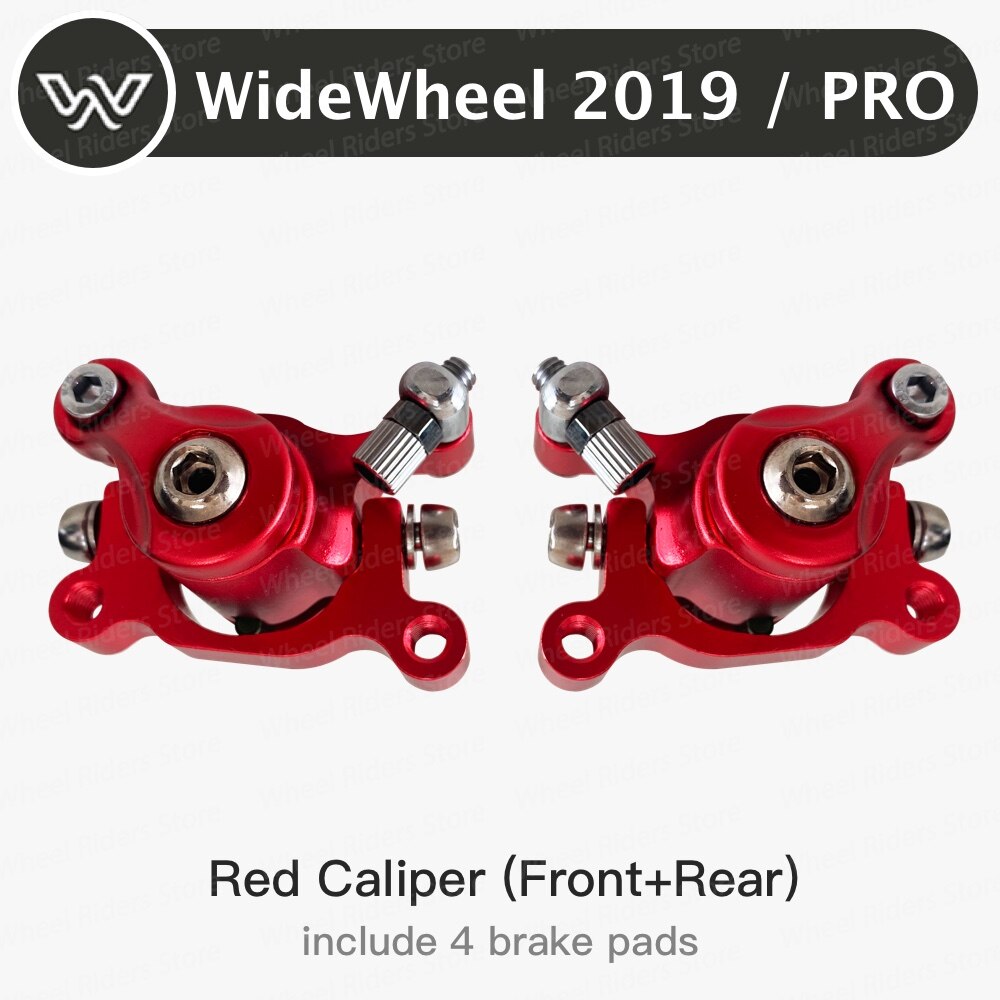 Mercane widewheel pro bremsekaliper reservedele tilbehør scooter skateboard: Rødt 1 sæt