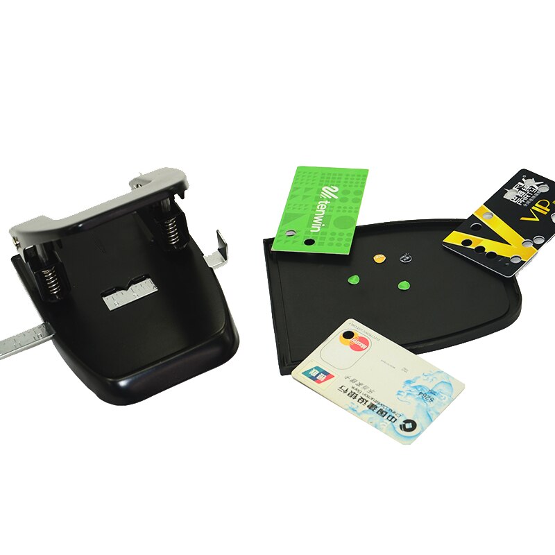 Metal Heavy Duty 2 Perforator Pvc Kaart Papier Cutter Diy Losbladige Scrapbooking Puncher Snijgereedschap Kantoor Ambachtelijke levert