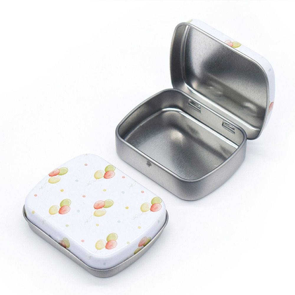 Draagbare Mini Blikken Doos Metaal Met Deksel Ijzer Kan Meerdere Stijlen Opslagcontainer Kit Thuis: violet