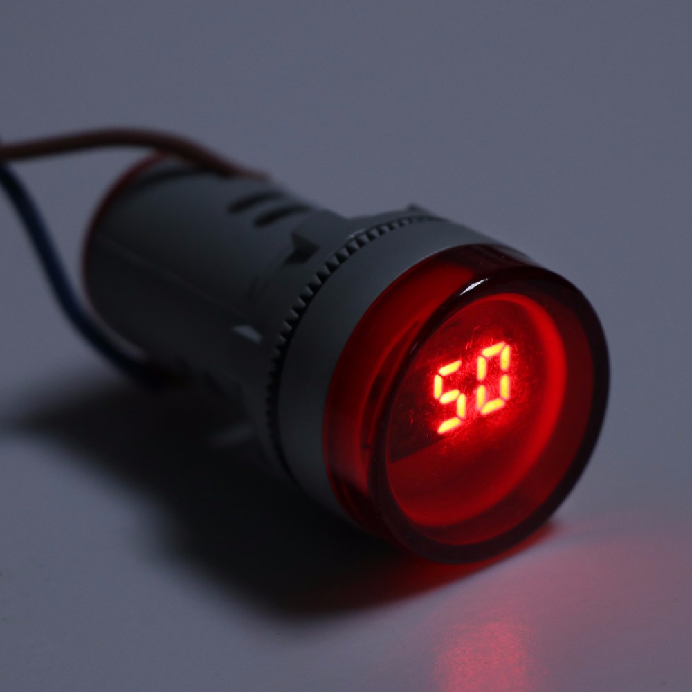 22mm Hertz AC Frequentie Meter LED Digitale Display Indicator Signaal Lamp Verlichting