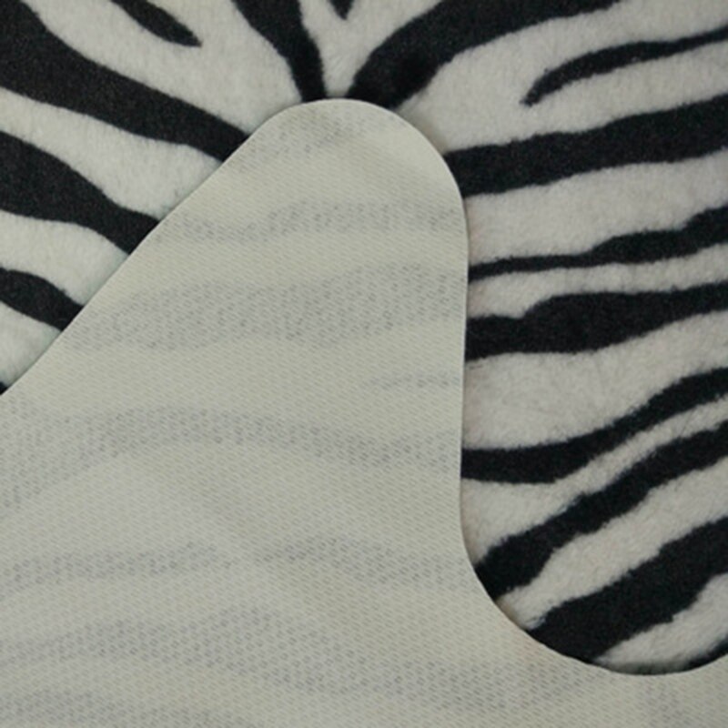 Bedroom Zebra Pattern Household Carpet Printing Latex Anti-Slip Mat Floor Mat
